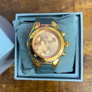 Rose gold Michele watch